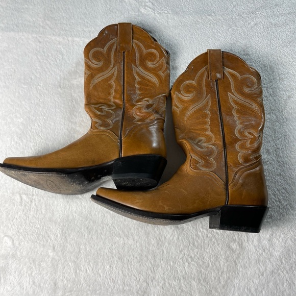 J.B. Dillon Shoes - J.B.Dillon JBW2350 Western Cowboy Brown Boots Women's size 7.5B Country Girl